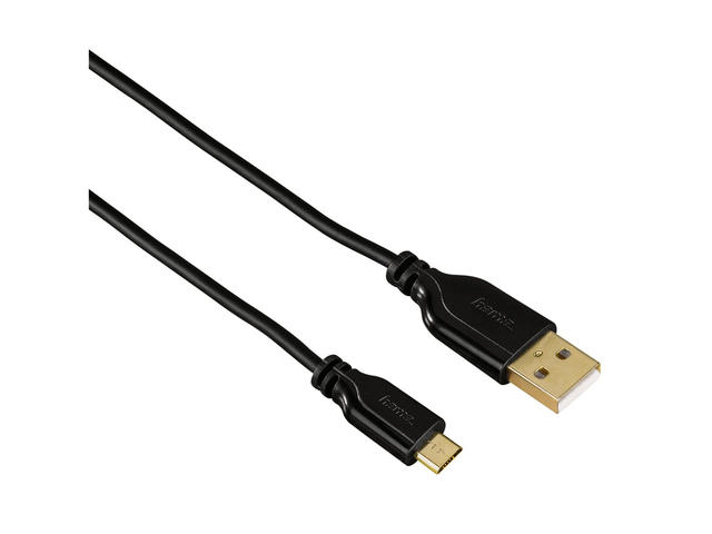 Кабели и Адаптери Hama "Flexi-Slim" Micro USB, в черно