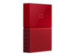 Външни HDD 2TB WD MyPassport Thin USB 3.0, в червено