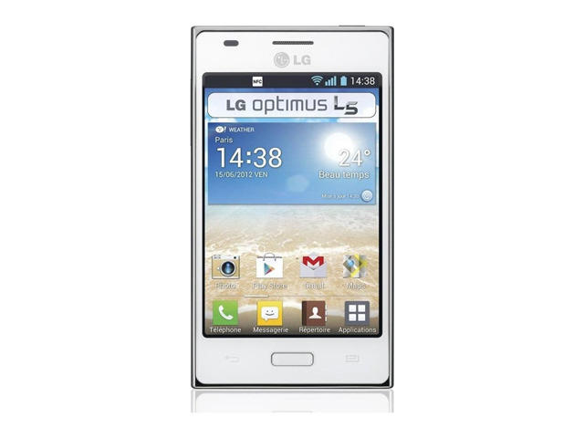 Смартфони LG Optimus L5 E610 2GB, бял цвят