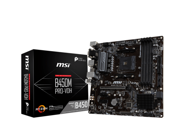 Дънни платки MSI B450M PRO-VDH