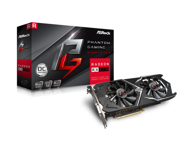 Видео карти ASRock Phantom Gaming X Radeon RX 570 8G OC