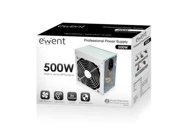Захранвания за компютри Ewent ATX 500W V2.3