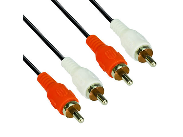Кабели и Адаптери VCom Аудио Кабел RCA 2x M / RCA 2x M - CV022-3m