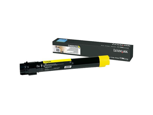 Консумативи Оригинален Lexmark C950 Yellow Toner Cartridge Extra High Regular