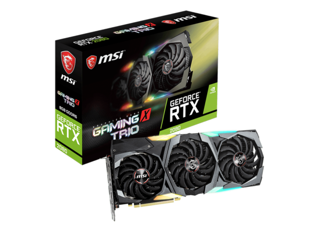 Видео карти MSI GeForce RTX 2080 GAMING X TRIO