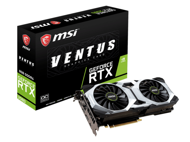 Видео карти MSI GeForce RTX 2080 VENTUS 8G OC