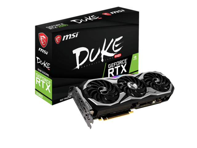Видео карти MSI GeForce RTX 2080 DUKE 8G OC