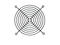 Джаджи Evercool предпазител за вентилатор Fan Grill Metal - 120mm Black