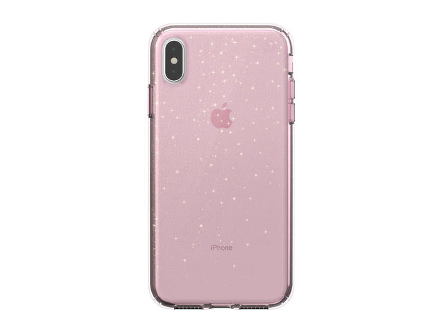 Калъфи Speck iPhione XS Presidio Clear + Glitter, розов