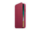 Калъфи Apple Leather Folio кожен калъф за iPhone X, череша