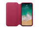 Калъфи Apple Leather Folio кожен калъф за iPhone X, череша