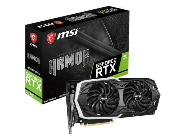 Видео карти MSI GeForce RTX 2070 ARMOR 8G