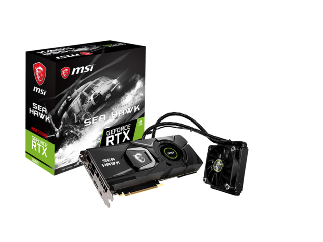 Видео карти MSI GeForce RTX 2080 SEA HAWK X