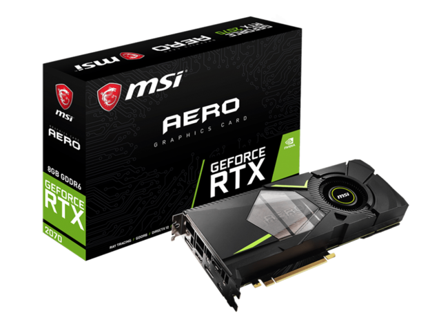 Видео карти MSI GeForce RTX 2070 AERO 8G