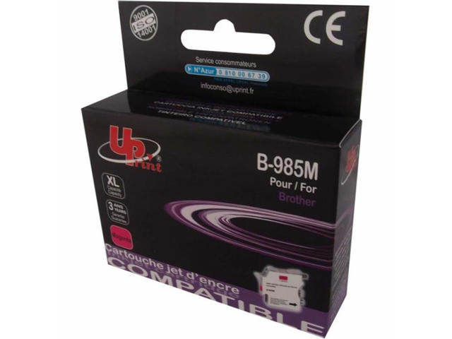 Консумативи Съвместим UPRINT LC985 Magenta, Brother