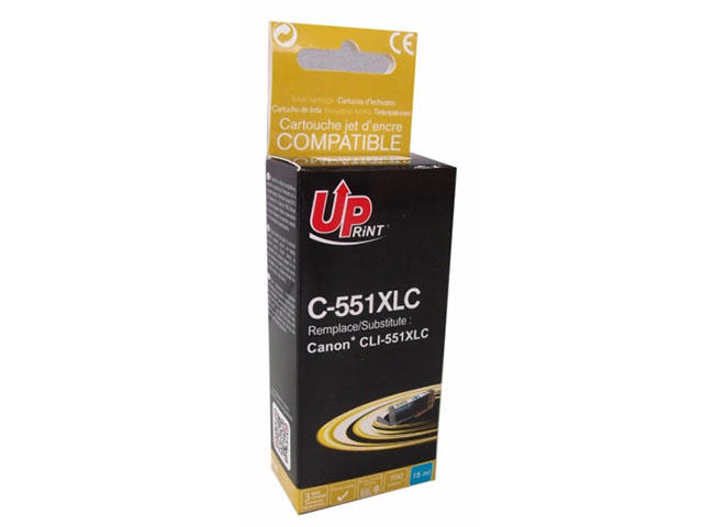 Консумативи Съвместим UPRINT CLI-551XL Cyan, Canon