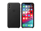 Калъфи Apple iPhone XS Leather Case, в черно