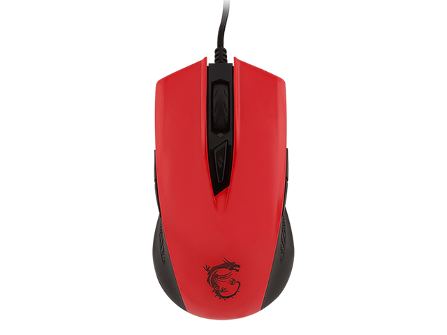 Мишки MSI CLUTCH GM40, в червено
