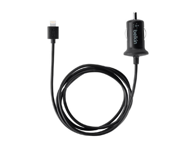 Зарядни устройства Belkin Micro зарядно за кола с вграден кабел с Lightning конектор