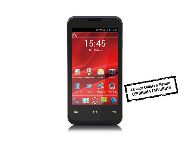 Смартфони Prestigio MultiPhone 4020 DUO 512MB, черен цвят