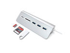Кабели и Адаптери Satechi Aluminum USB 3.0 Hub & Card Reader