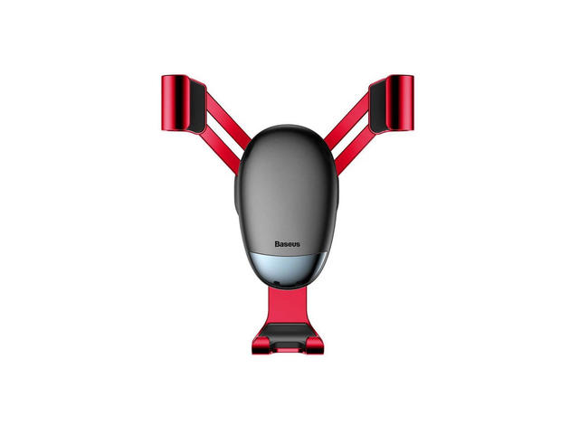 Стойки за мобилни устройства Baseus Mini Gravity Car Vent Mount, в червено