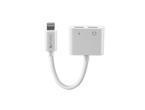 Кабели и Адаптери 4smarts Audio and Charging Splitter Lightning to 2x Lightning