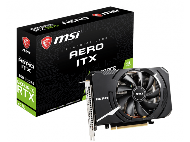 Видео карти MSI GeForce RTX 2070 AERO ITX 8G