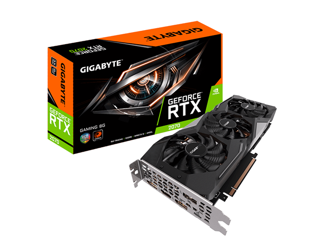 Видео карти Gigabyte GeForce RTX 2070 GAMING 8G