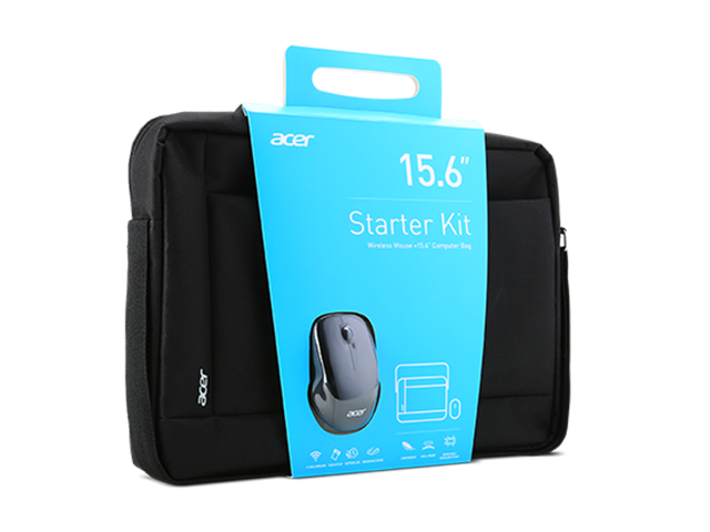 Чанти за Лаптопи Acer 15.6" Notebook Case and Wireless Mouse Black