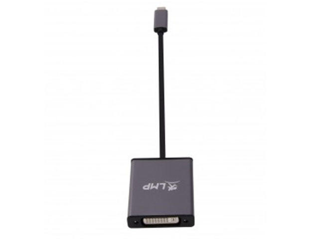 Кабели и Адаптери LMP USB-C to DVI Adapter, тъмносив