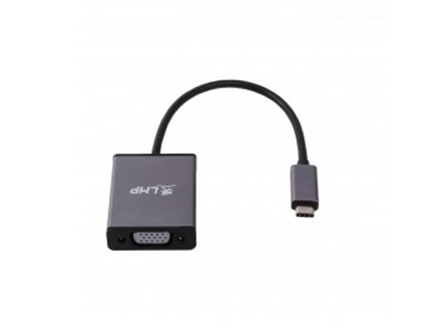 Кабели и Адаптери LMP USB-C to VGA Adapter, тъмносив