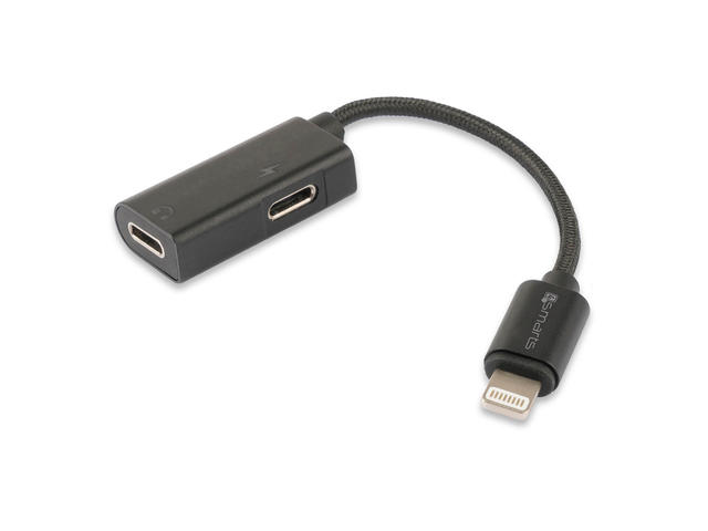Кабели и Адаптери 4smarts Lightning to 2x Lightning Audio Splitter SoundSplit 