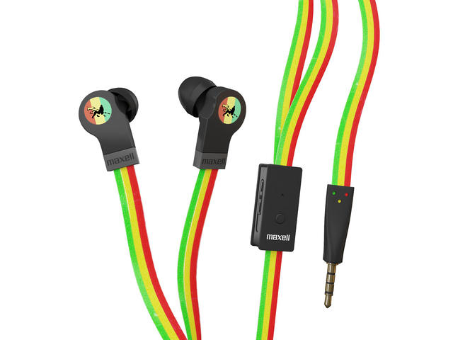 Слушалки Maxell Flat Wire, Rasta