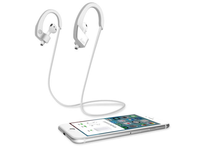 Джаджи iLuv_ClipBack Strap за Apple AirPods (в бяло)