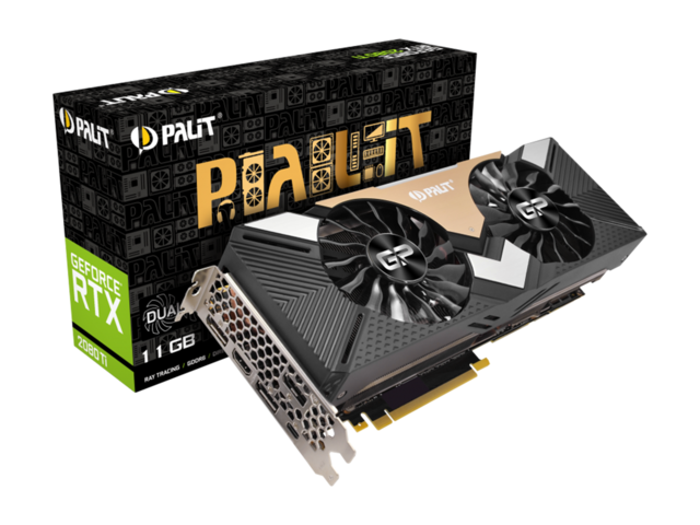 Видео карти Palit GeForce RTX 2080 Ti Dual