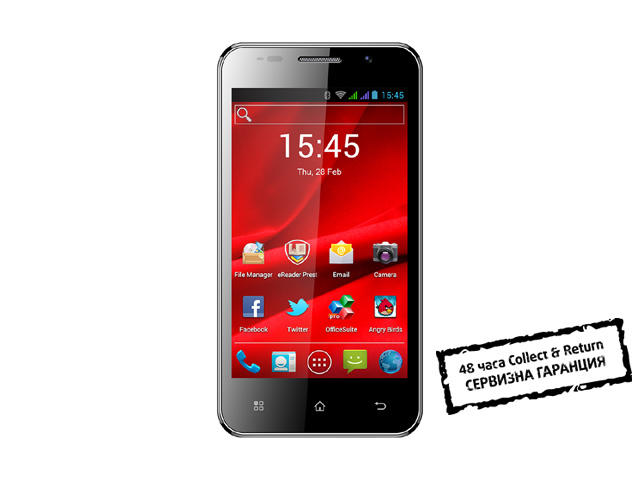 Смартфони Prestigio MultiPhone 4322 DUO 4GB, черен цвят