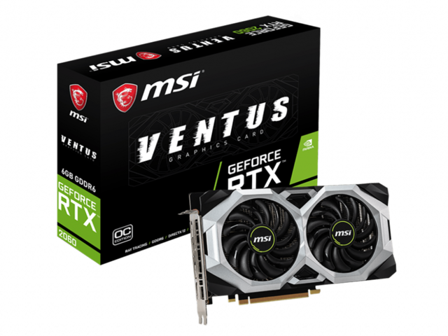 Видео карти MSI GeForce RTX 2060 VENTUS 6G OC