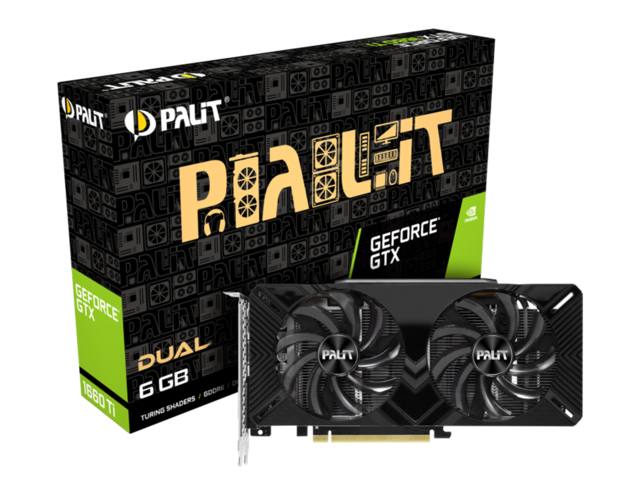 Видео карти Palit GeForce GTX 1660 Ti Dual
