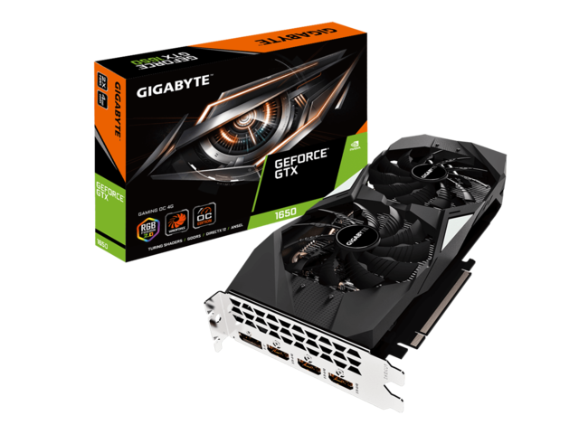 Видео карти Gigabyte GeForce GTX 1650 Gaming OC EDITION