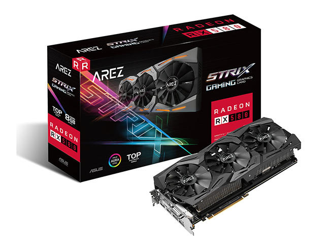 Видео карти ASUS AREZ Strix Radeon RX 580 TOP Edition