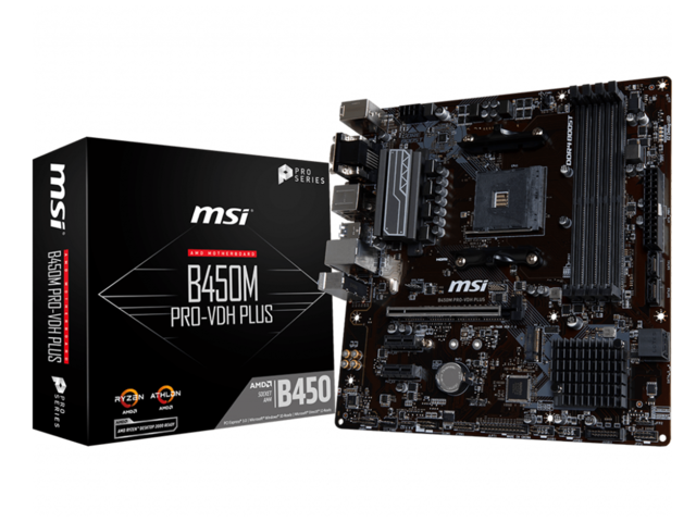 Дънни платки MSI B450M PRO-VDH PLUS
