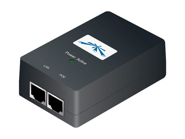 Безжични адаптери Ubiquiti PoE инжектор POE-48-24W