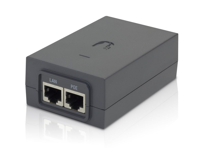 Безжични адаптери Ubiquiti PoE инжектор POE-48-24W-G