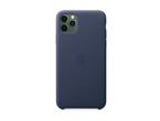 Калъфи Apple iPhone 11 Pro Max Leather Case - Midnight Blue