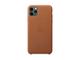 Калъфи Apple iPhone 11 Pro Max Leather Case - Saddle Brown
