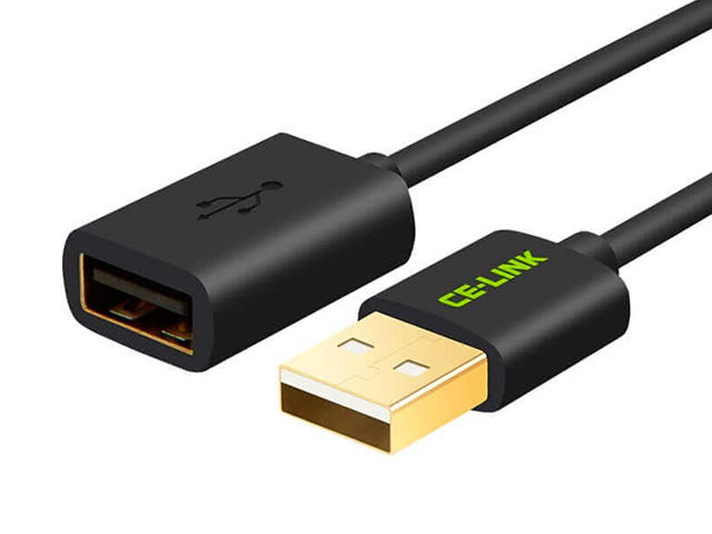 Кабели и Адаптери CE-Link USB 2.0 Extension Cable Black 3m