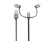 Кабели и Адаптери Trust 3-в-1 micro-USB USB-C Lightning кабел 480Mbps 1 метра