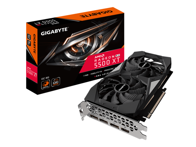 Видео карти GIGABYTE Radeon RX 5500 XT OC 8GB