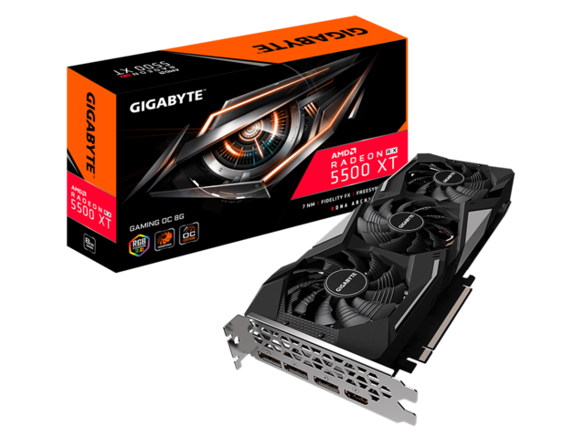 Видео карти GIGABYTE Radeon RX 5500 XT GAMING OC 8GB